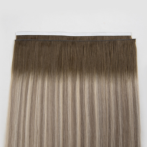 <span class=keywords><strong>Cabello</strong></span> humano ruso doble dibujado <span class=keywords><strong>ondulado</strong></span> rizado mezclado Rubio doble cara Invisible PU piel genio Cinta Larga trama extensión de <span class=keywords><strong>cabello</strong></span> - Product Image 2