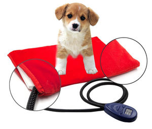 IP64 étanche PVC polaire coussin chauffant pour animaux de compagnie luxe solide motif intérieur hiver lit tapis chauffant pour animaux de compagnie pour une utilisation - Product Image 3