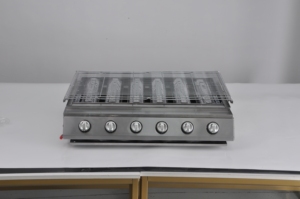 Barbecue à gaz commercial de qualité supérieure pour l'extérieur, fumoir durable en acier inoxydable, machine à barbecue pour la restauration, les jardins et les fêtes - Product Image 4