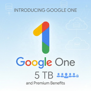 Suscripción Oficial a Google One con 5 TB de Almacenamiento por 18 Meses, Vincula tu Cuenta de Gmail, Uso Global, Entrega Rápida - Product Image 1