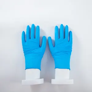 China Gloves Supplier Cheap Nitrile Blue Hand Gloves Powder Free Manufacturer Beauty Salon Make up Tattoo Nitrile Gloves