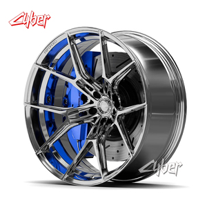 Jantes en alliage forgées WF <span class=keywords><strong>R1</strong></span>-FG Rhodium 5x112 pour Wheelforce BMW M3 M4 <span class=keywords><strong>AUDI</strong></span> RS Mercedes AMG Porsche Corvette C8 Tesla Sienna - Product Image 1