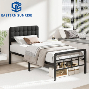 Cama Individual Económica <span class=keywords><strong>de</strong></span> Hierro Resistente, Fácil <span class=keywords><strong>de</strong></span> Montar, para Dormitorio, Hotel, Casa <span class=keywords><strong>de</strong></span> <span class=keywords><strong>Alquiler</strong></span> - Product Image 5