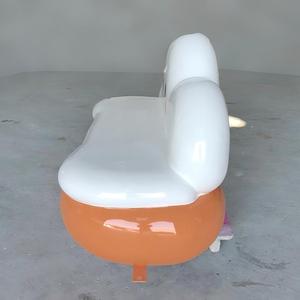 Adorable Banco <span class=keywords><strong>de</strong></span> Patio con Escultura <span class=keywords><strong>de</strong></span> Nube Moderna <span class=keywords><strong>de</strong></span> Fibra <span class=keywords><strong>de</strong></span> Vidrio para Uso en Interiores/Exteriores, Parques, Centros Comerciales y Escuelas, Duradero, Ecológico y Resistente al Agua - Product Image 4