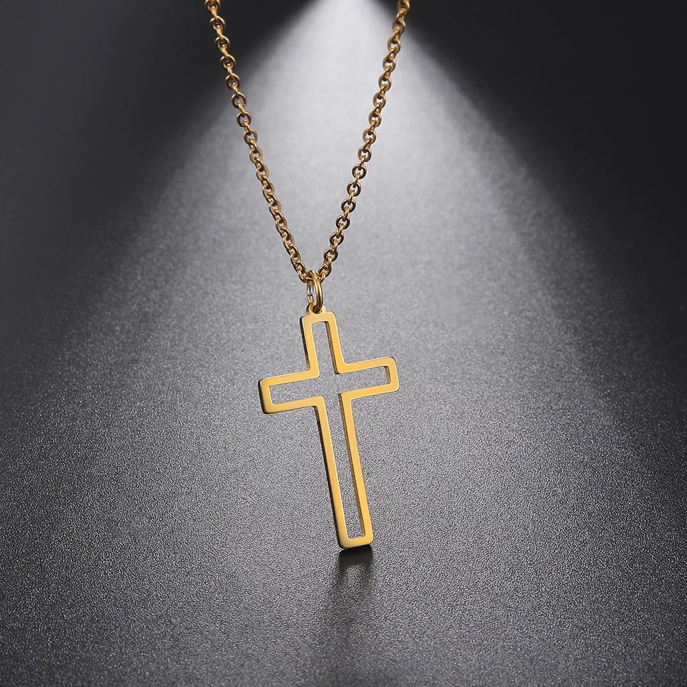 Collana Con Proiezione Della Preghiera Del Signore - Gioiello Religioso A Croce Con Cristallo Segreto, Regalo Di Fede Per Uomini E Donne