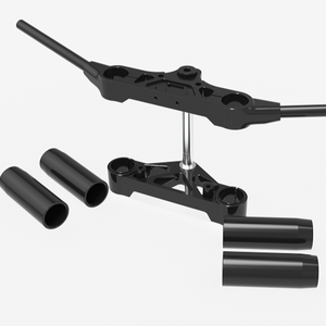 Ammortizzatori di Sterzo in Alluminio Nero INCA per Moto VRSCB <span class=keywords><strong>V</strong></span>-<span class=keywords><strong>Rod</strong></span> VRSCD Night - Stabilizzatori a Tripla Forcella Modificati - Product Image 3