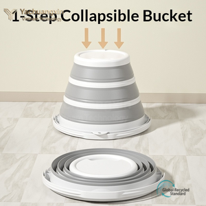 Multifunctional <b>Folding</b> <b>Bucket</b> Portable Outdoor Car Wash Fishing Water Storage for Camping Picnic Barbecue All Seasons - Product Image 6