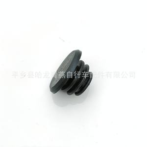 Bicycle Handlebar <b>Plugs</b> 22.2mm Black <b>Rubber</b> For Mountain Bikes - Product Image 4