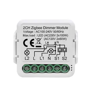 Zigbee Pass-through 1CH Smart Dimmer 0 Fire All The Way Dimmer Graffiti Dimmer Smart Home