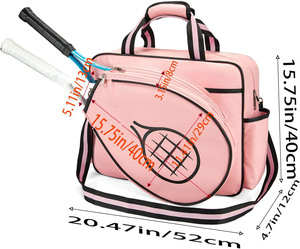 Free sample Tennis Racket <b>Bag</b> New Design Reusable Eco Friendly Tote <b>Bag</b> Handbag Storage Designer Tennis <b>Bag</b> - Product Image 6