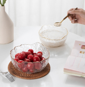 Ensemble <span class=keywords><strong>de</strong></span> bols à <span class=keywords><strong>fruits</strong></span> pour salade en verre cristal <span class=keywords><strong>de</strong></span> forme irrégulière moderne bols <span class=keywords><strong>de</strong></span> service <span class=keywords><strong>de</strong></span> stockage <span class=keywords><strong>de</strong></span> cuisine artisanaux pour l'affichage <span class=keywords><strong>de</strong></span> comptoir - Product Image 4