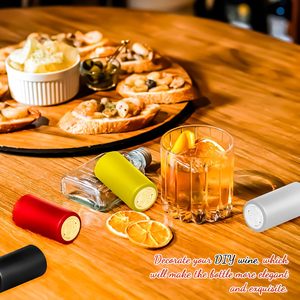 양각 로고 30mm PVC 열 수축 캡슐 와인 수축 랩 와인 병 코르크 캡슐 - Product Image 4