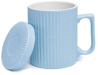 Tasse à café 12oz avec couvercle Tasse à café en céramique et tasse à thé Convient pour lave-vaisselle et micro-ondes