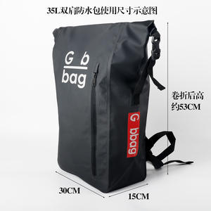 Mochila Impermeable de PVC Resistente, con Cierre Enrollable, para Rafting, Viajes, Ciclismo, Buceo, Montañismo y Senderismo - Product Image 2