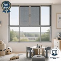 Ventanas Corredizas de Aluminio con Doble Acristalamiento y Rotura de Puente Térmico, Modernas, Horizontales, con Mosquitera Magnética para Viviendas, AS2047, Seguridad en Primera Línea