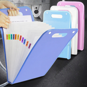 Carpeta de papel A5 al por mayor, logotipo personalizado, bolsa de documentos de PP extensible multifuncional, bolsa de carpeta de archivos <span class=keywords><strong>A4</strong></span> personalizable con 13 bolsillos - Product Image 3