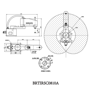 BORUNTE BRTIRSC0810A Bras robotisé articulé 4 axes Machine industrielle de préhension et de placement - Product Image 2