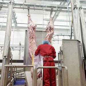Solution complète Machine d'abattoir de bovins de boucherie Équipement d'abattoir Usine de boucherie Ligne internationale de purge automatique halal - Product Image 6