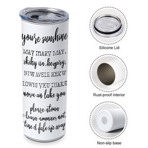 Stainless Steel Tumbler 20oz Vacuum <b>Insulated</b> Straight <b>Cup</b> Custom Sublimation DIY Blank - Product Image 5