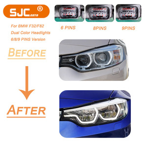Sjc Ikon Stijl Led Koplampen Voor Bmw M3 F80 M4 F82 4 Series F32 Voorlichten Lci Voorlichten Geel & Wit Drl 2013-2017 - Product Image 3