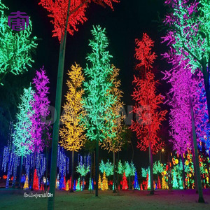 Waterproof LED Cherry Blossom <b>Tree</b> <b>Light</b> Iron Trunk Landscape Decoration for Park Garden Street Festival Display for Sale - Product Image 4