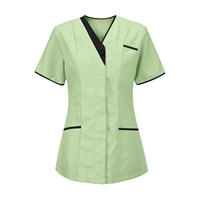 Tenues médicales en tissu tissé OEM de haute qualité, doux et respirant, 90 % polyester, 10 % coton, pour médecins, infirmières et hôpitaux