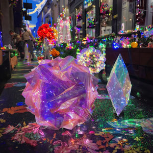 Novo Design Shopping Decoração Fada Pingente LED PVC Pendurado Bola Estrela Luzes - Product Image 1