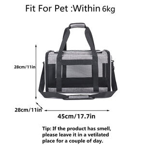 पोर्टेबल हैंडहेल्ड बिल्ली छोटे कुत्ते पालतू जानवर वाहक 600d ओक्सफोर्ड कपड़ा वाहक बैग यात्रा के लिए - Product Image 6
