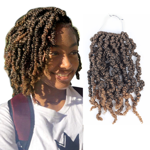 Usine prix qualité 18 pouces t33 pré extension <span class=keywords><strong>violet</strong></span> raffiné tresses 12 bourgogne bleu crochet <span class=keywords><strong>cheveux</strong></span> <span class=keywords><strong>bombe</strong></span> printemps torsion couleur - Product Image 1