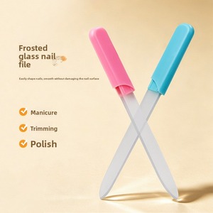 Lima de uñas de doble cara con grano 180, herramienta reutilizable para el cuidado de las uñas, rosa, verde, azul - Product Image 2