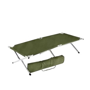 Lit pliant tactique en acier couleur unie, tissu Oxford 600D, lit pliant de camping CXXM - Product Image 1