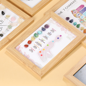 JD GEMS Vente en gros Cadre photo en pierre naturelle pour la guérison, artisanat, protection énergétique spirituelle, idéal pour la décoration intérieure et les cadeaux - Product Image 4