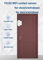 Sensor de puerta WiFi Tuya Sensor magnético de uso independiente para uso doméstico