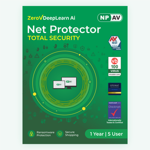 <b>Net</b> Protector Antivirus Total Security 2026 5 User 1 Year Anti Malware Anti Virus Ransomware Protection Firewall AI Technology - Product Image 1
