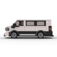 Compatible avec les blocs de construction, voiture de transport de passagers XLT, jouet de construction en plastique, briques promotionnelles, jouets