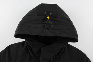 Processus de pressage et de rembourrage sans couture, vêtements d'entreprise ODM, veste longue en duvet pour homme, hiver - Product Image 5