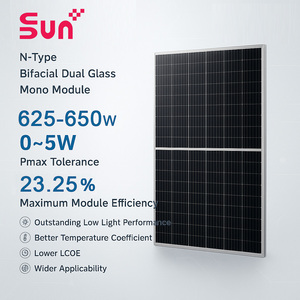 Panneau solaire bifacial 630W | Puissance de sortie élevée de cellule mono TOPCon de type N - Product Image 2