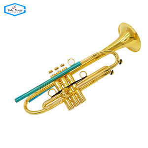 Trompeta Profesional Tide Music Pro, Tipo Placa Pesada, Bañada en Oro, en Si Bemol - Product Image 2