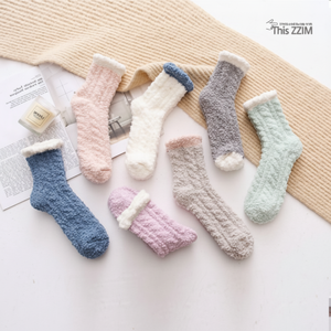 Calzini da notte color pastello Premium per il Comfort al vapore delle donne - Product Image 1