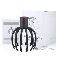Masseur électrique pour la tête avec fonctions de peigne vibrant pour soulager les tensions musculaires et la fatigue du cuir chevelu, design élégant