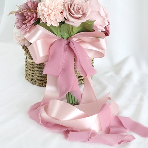 Bellissimo Bouquet da Sposa in Seta con Rose Artificiali, Fiore Portatile per Foto, per Interni/Esterni, Transfrontaliero - Product Image 3