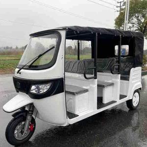 Mototaxi Eléctrico de Tres Ruedas, Tipo Bajaj, con Capacidad para 9 Pasajeros y Carga de 400 kg, Taxi para Niños, San Lun Che Du Du Che, Coco Taxi - Product Image 1