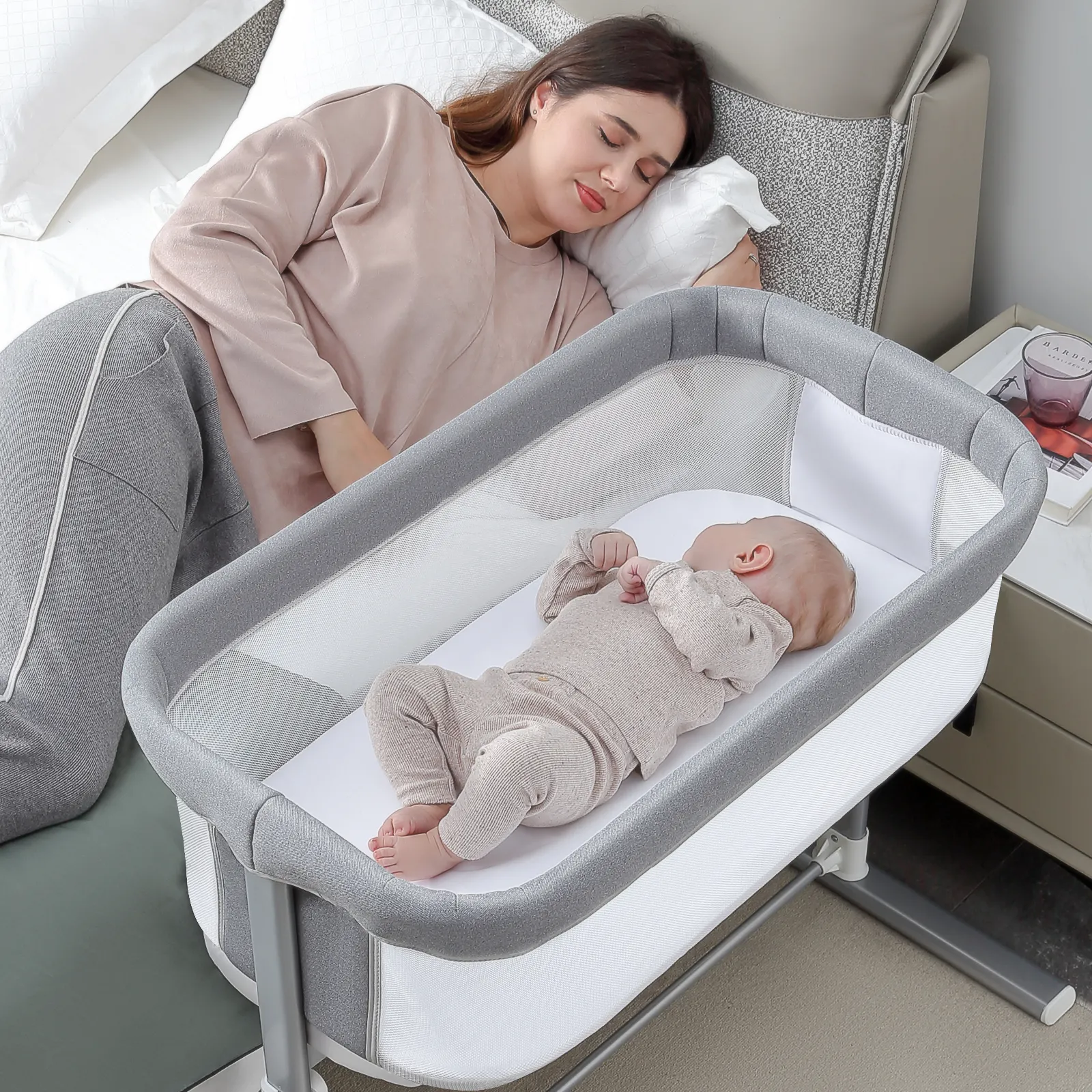 Comfortabele Matras Babywieg, Bed Slaper Voor Baby Opvouwbare Draagbare Wieg Voor Pasgeborene, Bedbed Wieg