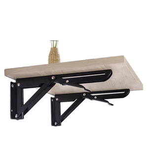 Staffa Angolare Pieghevole in Acciaio Inox Marca JG, per Letti e Mensole, Bianco/Nero, 4-12 Pollici, Disponibile OEM - Product Image 5