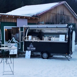 Remolque de Comida Personalizado 2025, Redondo y Móvil, Equipado con Máquina para Hamburguesas, Helados, Tostadas y Bebidas - Product Image 5