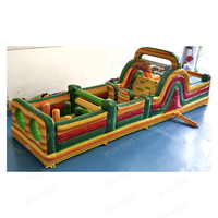 Camo Gonflable Militaires Obstacle Course Boot Camp Camouflage Défis pour les Jeux de Team Building