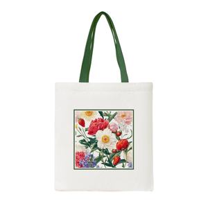 Bolso de lona de algodón personalizado bolso de hombro informal a la moda girasol puesta de sol patrón lona Doorgift bolsa para publicidad promoción bolsa - Product Image 2