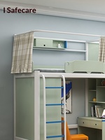 Lit superposé en métal avec bureau et armoire de rangement, ensemble de meubles de dortoir gain de place pour appartement et chambre à coucher