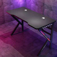 Table de jeu PC en métal de haute qualité avec surface en bois pour gamer, échantillon gratuit en gros