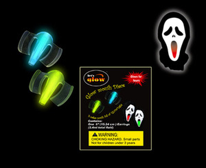 Embout buccal clignotant à LED Protège-dents clignotant Fournitures de fête Glow Tooth Funny LED Light Halloween Brace - Product Image 6